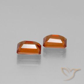 2.36 ct natürliche tieforange Hessonit-Granat-Edelsteine, Oktagonschliff, VS