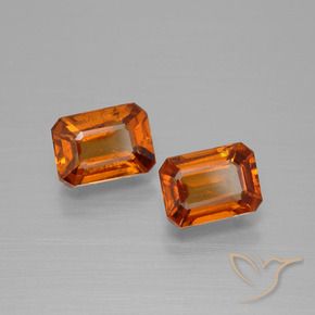 2.19 ct natürliche Mittelorange Hessonit-Granat-Edelsteine, Oktagonschliff, VS
