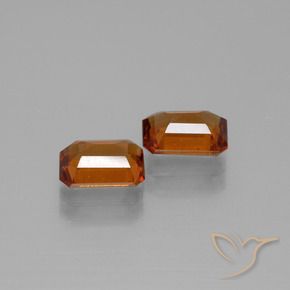 2.19 ct natürliche Mittelorange Hessonit-Granat-Edelsteine, Oktagonschliff, VS