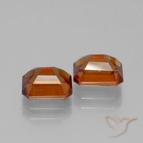 3.27 ct natürliche Amber Orange Hessonit-Granat-Edelsteine, Oktagonschliff, VS-SI