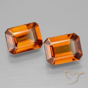 2.97 ct natürliche Amber Orange Hessonit-Granat-Edelsteine, Oktagonschliff, VS-SI
