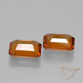 2.97 ct natürliche Amber Orange Hessonit-Granat-Edelsteine, Oktagonschliff, VS-SI