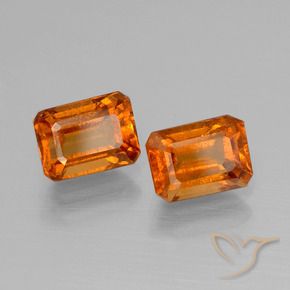 2.63 ct natürliche Gelblich-orange Hessonit-Granat-Edelsteine, Oktagonschliff, VS-SI