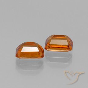 2.63 ct natürliche Gelblich-orange Hessonit-Granat-Edelsteine, Oktagonschliff, VS-SI
