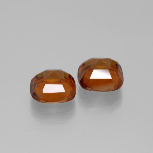 5,50 ct natürliche orangefarbener Hessonit-Edelsteine, Kissenschliff, VS