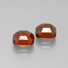 5,32 ct natürliche orangefarbener Hessonit-Edelsteine, Kissenschliff, VS