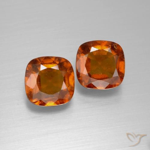 4.95ctw Natürlicher Mittelorange Hessonit-Granat, Kissen, VS-SI