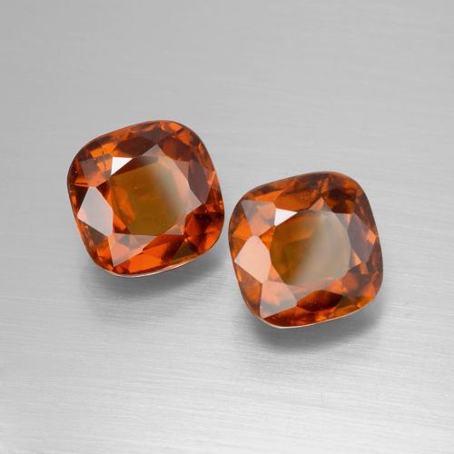 5,38 ct natürliche Mittelorange Hessonit-Edelsteine, Kissenschliff, VS