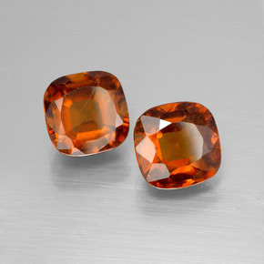 5,23 ct natürliche orangefarbener Hessonit-Edelsteine, Kissenschliff, VS-SI
