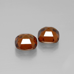 5,23 ct natürliche orangefarbener Hessonit-Edelsteine, Kissenschliff, VS-SI