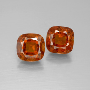 5.07 ct natürliche Amber Orange Hessonit-Granat-Edelsteine, Kissenschliff, SI