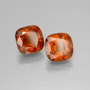 5.07 ct natürliche Amber Orange Hessonit-Granat-Edelsteine, Kissenschliff, SI