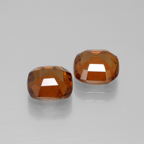4,84 ct natürliche orangefarbener Hessonit-Edelsteine, Kissenschliff, VS