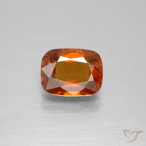 2.61ct Natürlicher Feuerorange Hessonit-Granat, Kissen, VS