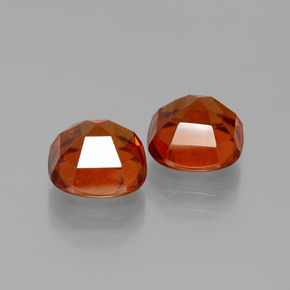  ct natürliche orangefarbener Hessonit-Edelsteine, Kissenschliff, VS-SI
