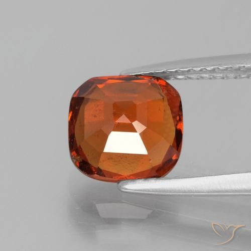 9,17 ctw natürlicher rötlich-orange Hessonit-Granat, Kissen, VS