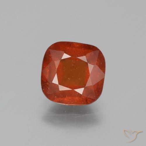 2.34ct Natürlicher Feuerorange Hessonit-Granat, Kissen, SI