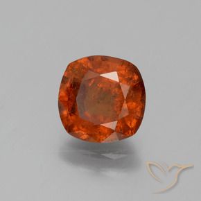 9,17 ctw natürlicher rötlich-orange Hessonit-Granat, Kissen, SI