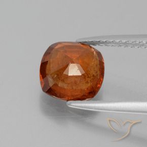 9,17 ctw natürlicher rötlich-orange Hessonit-Granat, Kissen, SI