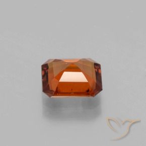 9,17 ctw natürlicher Amber Orange Hessonit-Granat, Oktagonschliff, VS