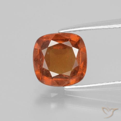 1.96ct Natürlicher Feuerorange Hessonit-Granat, Kissen, VS-SI