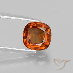 1,80 ctw natürlicher orangefarbener Hessonit, Kissenschliff, VS-SI