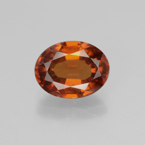 2,17 ctw natürlicher orangefarbener Hessonit, Oval Schliff, VS