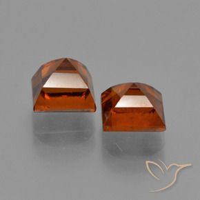2.80 ct natürliche Mittelorange Hessonit-Granat-Edelsteine, Quadrat, VS