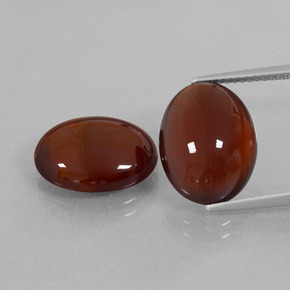 15,87 ct natürliche brauner Hessonit-Edelsteine, Oval Schliff, Lichtdurchlässig