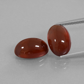7.23 ct natürliche Sangria Rot Hessonit-Granat-Edelsteine, Oval Schliff, Lichtdurchlässig