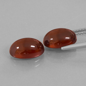 7.23 ct natürliche Sangria Rot Hessonit-Granat-Edelsteine, Oval Schliff, Lichtdurchlässig