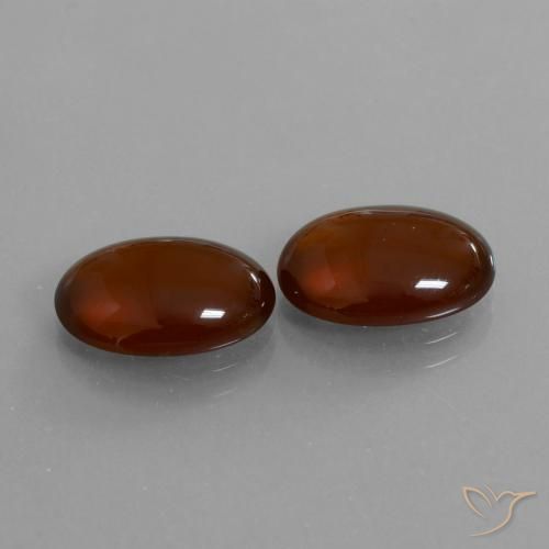9.31 ct natürliche Mittel-Dunkelbraun Hessonit-Granat-Edelsteine, Oval, Lichtdurchlässig