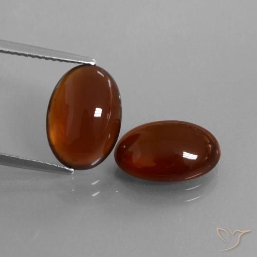 9.78ctw Natürlicher rötlich-braun Hessonit-Granat, Oval, Lichtdurchlässig