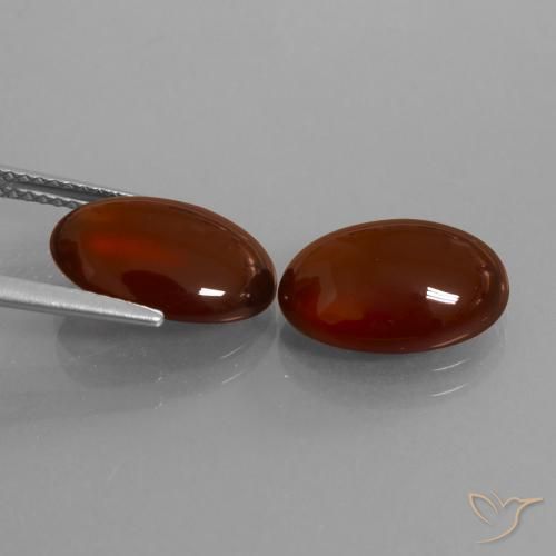 9.78 ct natürliche rötlich-braun Hessonit-Granat-Edelsteine, Oval, Lichtdurchlässig