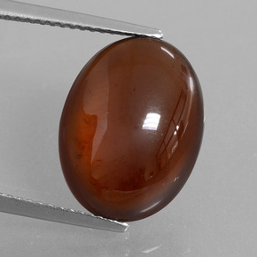 9,81 ctw natürlicher orangefarbener Hessonit, Oval Schliff, Lichtdurchlässig