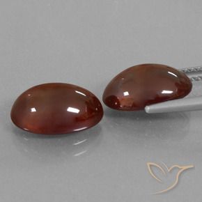 8.68 ct natürliche dunkelrot Hessonit-Granat-Edelsteine, Oval, Lichtdurchlässig