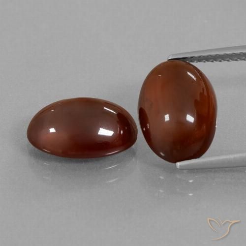 8.49ctw Natürlicher tiefrose-rot Hessonit-Granat, Oval, Lichtdurchlässig