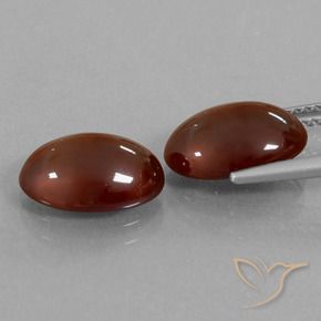 8.49 ct natürliche tiefrose-rot Hessonit-Granat-Edelsteine, Oval, Lichtdurchlässig