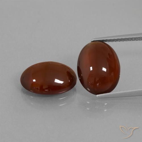 12.31ctw Natürlicher Mittel-Dunkelbraun Hessonit-Granat, Oval, Lichtdurchlässig