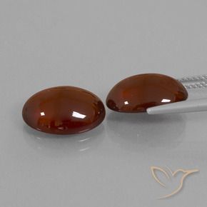 12.31 ct natürliche Mittel-Dunkelbraun Hessonit-Granat-Edelsteine, Oval, Lichtdurchlässig