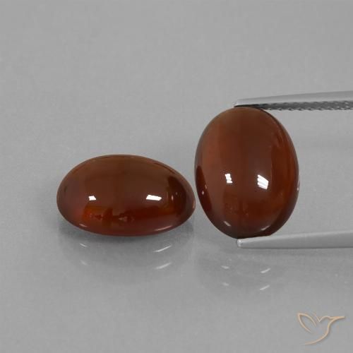 10.47ctw Natürlicher Pekannussbraun Hessonit-Granat, Oval, Lichtdurchlässig