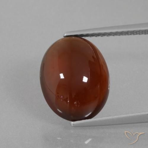 6.90ct Natürlicher Mittel-Dunkelbraun Hessonit-Granat, Oval, Lichtdurchlässig