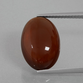 8,38 ctw natürlicher orangefarbener Hessonit, Oval Schliff, Lichtdurchlässig