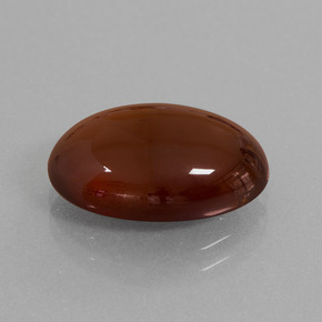 8,38 ctw natürlicher orangefarbener Hessonit, Oval Schliff, Lichtdurchlässig