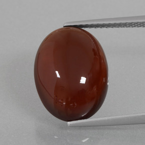 9,76 ctw natürlicher orangefarbener Hessonit, Oval Schliff, Lichtdurchlässig