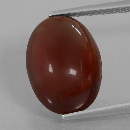 8,05 ctw natürlicher brauner Hessonit, Oval Schliff, Lichtdurchlässig