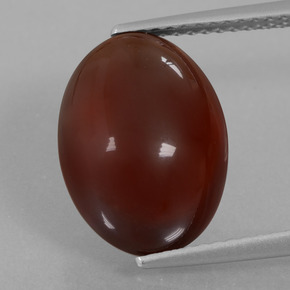 8,64 ctw natürlicher orangefarbener Hessonit, Oval Schliff, Lichtdurchlässig