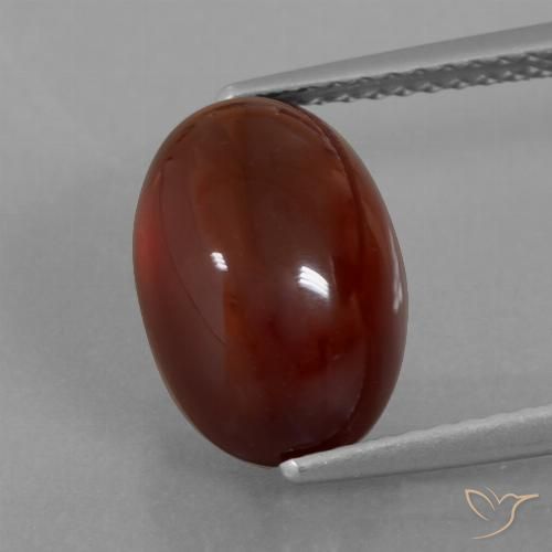 5.80ct Natürlicher Pekannussbraun Hessonit-Granat, Oval, Lichtdurchlässig