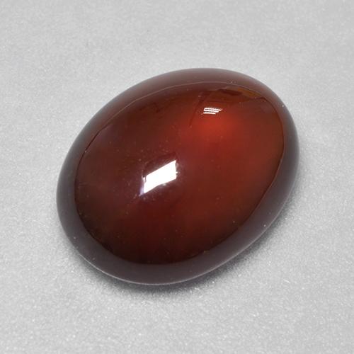 6,41 ctw natürlicher orangefarbener Hessonit, Oval Schliff, Lichtdurchlässig