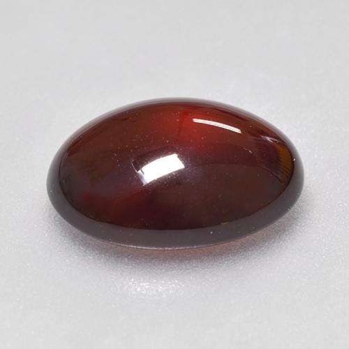 6,41 ctw natürlicher orangefarbener Hessonit, Oval Schliff, Lichtdurchlässig